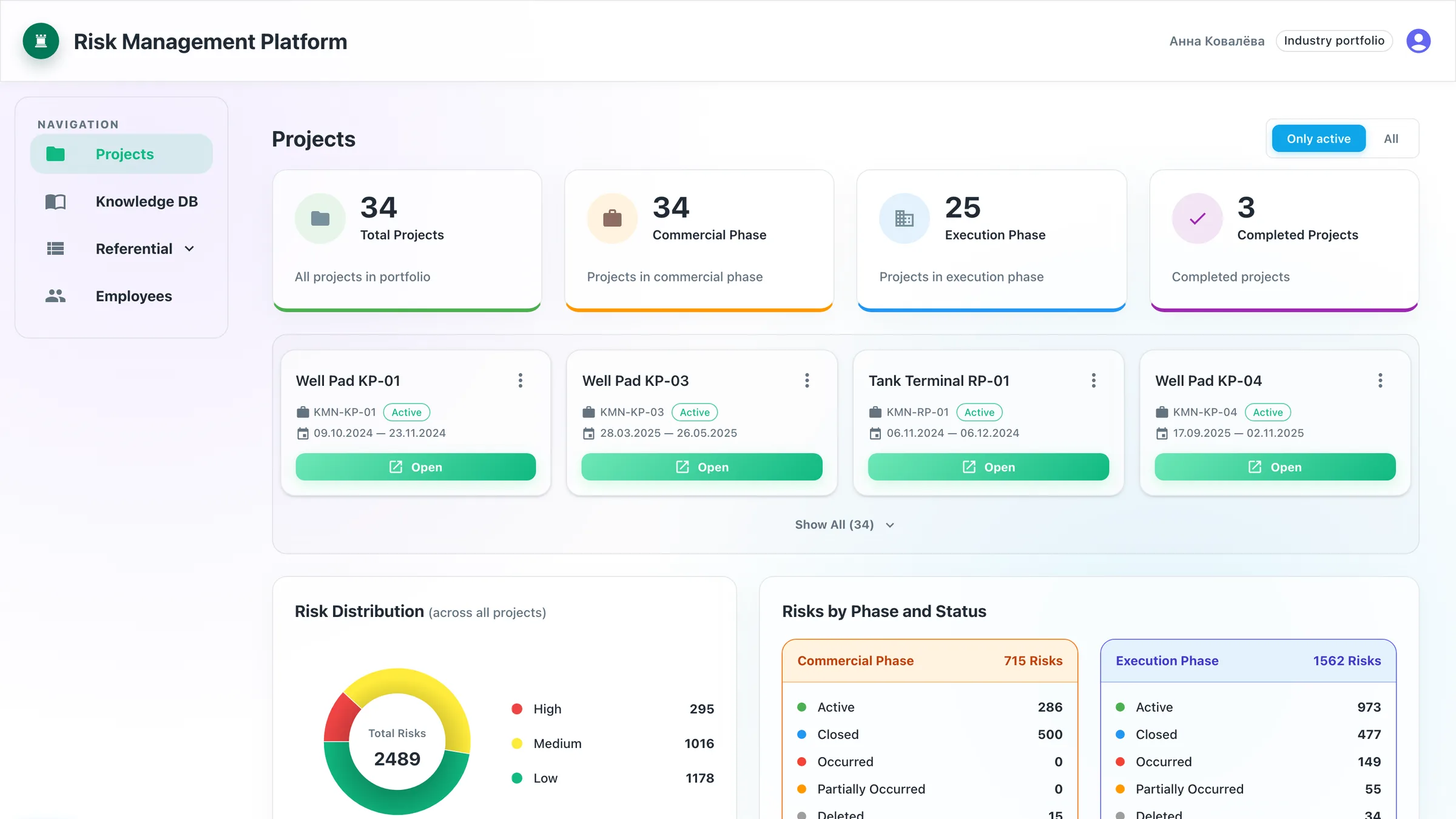 Project portfolio